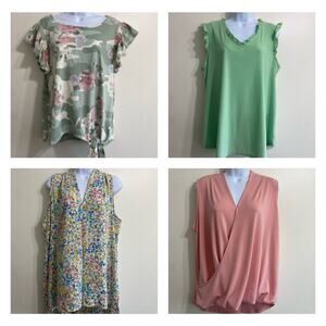 Stylish Dress Shirt Bundle - 4 Pieces, Size Large, Trendy & New with Tags